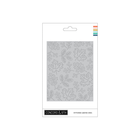 CONCORD & 9 th : Stitched Leaves Card Front | Die