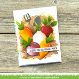 LAWN FAWN: Stitched Root Veggies  | Lawn Cuts Die