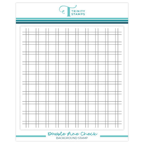 TRINITY STAMPS: Double Line Check Background | Stamp