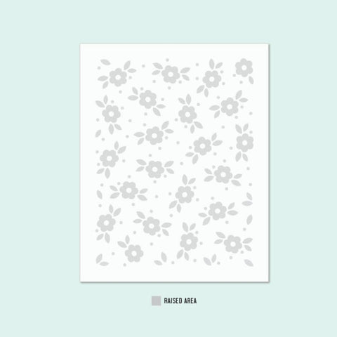 CONCORD & 9 th : Tea Blossom | Embossing Folder