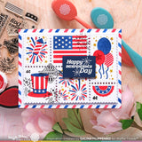 WAFFLE FLOWER: Postage Collage 4th of July | Stamp