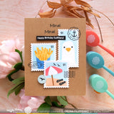 WAFFLE FLOWER: Postage Collage Beach Days | Stamp