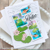 WAFFLE FLOWER: Best Wishes | Stamp