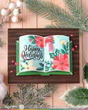 WAFFLE FLOWER: Open Book | Holiday Sayings | Stamp