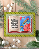 WAFFLE FLOWER: Open Book | Holiday Sayings | Stamp