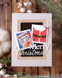WAFFLE FLOWER: Postage Collage Dear Santa | Stencil