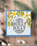 WAFFLE FLOWER: Poinsettia Frame | Stencil