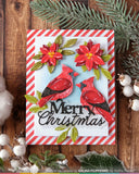 WAFFLE FLOWER: Poinsettia Frame | Stencil