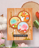 WAFFLE FLOWER: Nesting Postage Collage Mush Love | Stencil