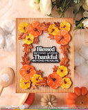WAFFLE FLOWER: Grateful Heart Sentiments | Combo Stamp & Die