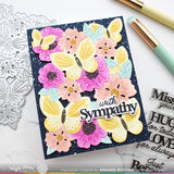 WAFFLE FLOWER: Paper Hug Sentiments | Combo Stamp & Die
