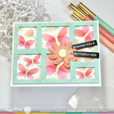 WAFFLE FLOWER: Postage Collage Spring Breeze | Stencil