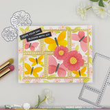 WAFFLE FLOWER: Postage Collage Spring Breeze | Stencil