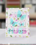 WAFFLE FLOWER: Postage Collage Spring Breeze | Stencil
