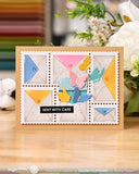 WAFFLE FLOWER:  Postage Collage Envelope | Die