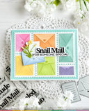 WAFFLE FLOWER: Postage Collage Mini Seals | Die