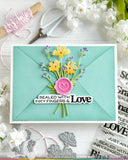 WAFFLE FLOWER: Sealed Sentiments | Combo Stamp & Die