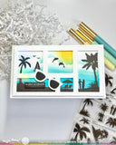 WAFFLE FLOWER: Postage Collage Tropical Sunset | Stamp