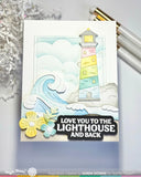WAFFLE FLOWER: Coastal Greetings | Combo Stamp & Die