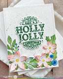 WAFFLE FLOWER: Poinsettia Frame | Stencil