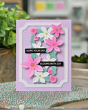 WAFFLE FLOWER: Poinsettia Frame | Stencil