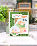 WAFFLE FLOWER: Nesting Postage Collage Mush Love | Stencil