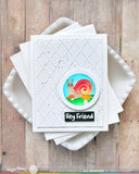 WAFFLE FLOWER: Nesting Postage Collage Mush Love | Stencil