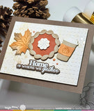 WAFFLE FLOWER: Grateful Heart Sentiments | Combo Stamp & Die