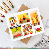 WAFFLE FLOWER: Postage Collage Fall | Stencil