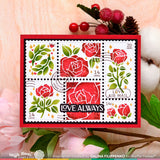 WAFFLE FLOWER: Postage Collage Love | Stamp