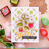 WAFFLE FLOWER: Sweet Strawberry | Coloring Stencil