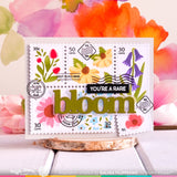 WAFFLE FLOWER: Postage Collage Wild Flower | Stencil