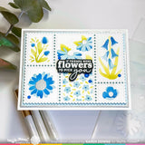 WAFFLE FLOWER: Postage Collage Wild Flower | Stencil