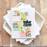 WAFFLE FLOWER: Postage Collage Wild Flower | Stencil