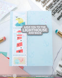 WAFFLE FLOWER: Coastal Greetings | Combo Stamp & Die