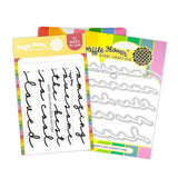 WAFFLE FLOWER: Overlapping You're Additons | Combo Stamp & Die