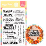 WAFFLE FLOWER: Grateful Heart Sentiments | Stamp