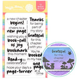 WAFFLE FLOWER: Inside Sentiments Book Lover | Stamp