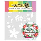 WAFFLE FLOWER: Poinsettia Frame | Stencil
