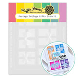 WAFFLE FLOWER: Postage Collage Gifts | Stencil