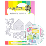 WAFFLE FLOWER: Postage Collage Mini Seals | Die