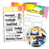 WAFFLE FLOWER: Sealed Sentiments | Combo Stamp & Die
