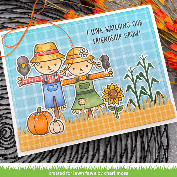 LAWN FAWN: Happy Harvest | Stamp, Coloring Stencil & Die Bundle