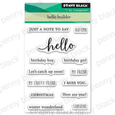 PENNY BLACK : Hello Builder | Stamp