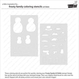 LAWN FAWN: Frosty Family | Coloring Stencil