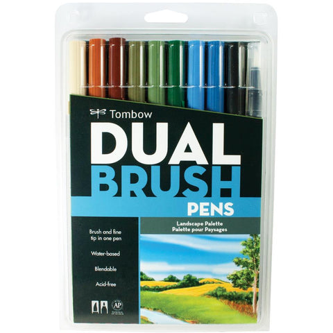 TOMBOW: Dual Brush Pens 10pk (Landscape)
