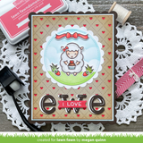 LAWN FAWN: Backdrop Quilted Heart | Portrait | Lawn Cuts Die
