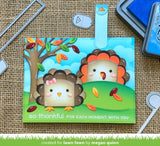 LAWN FAWN: Tiny Gift Box: Peacock and Turkey Add-on Lawn Cuts Die