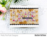 PRETTY PINK POSH:  Stencil (Layered Hearts 2 pack)