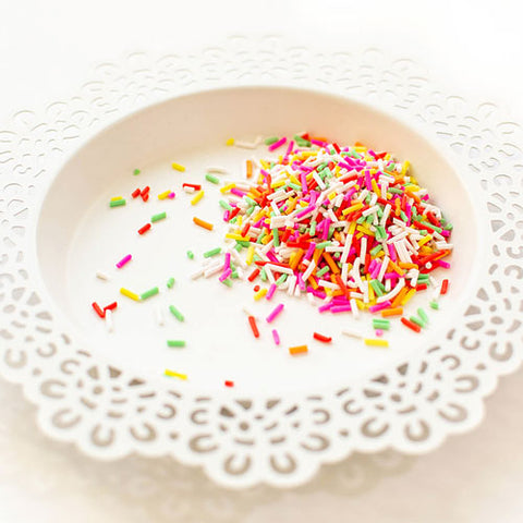 PRETTY PINK POSH:  Clay Confetti | Birthday Cake